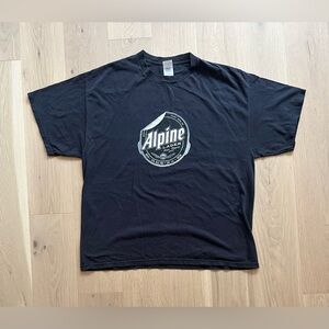 Vintage Alpine Lager Beer Tshirt Delta Pro Weight Tag